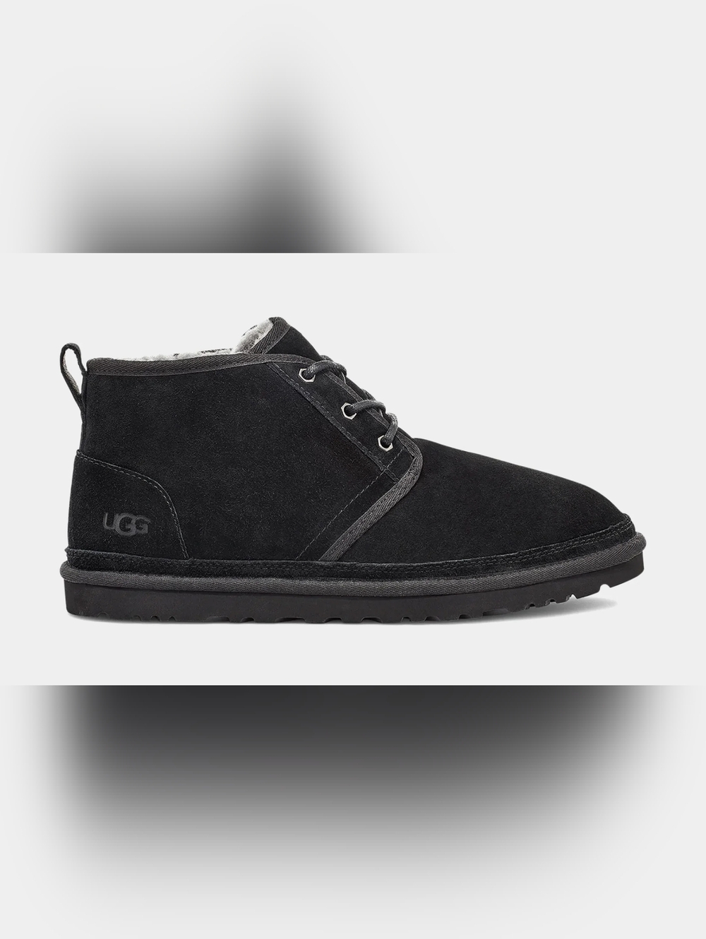 UGG Neumel Mens Lace Up Chukka Boots Black/Grey Size 7